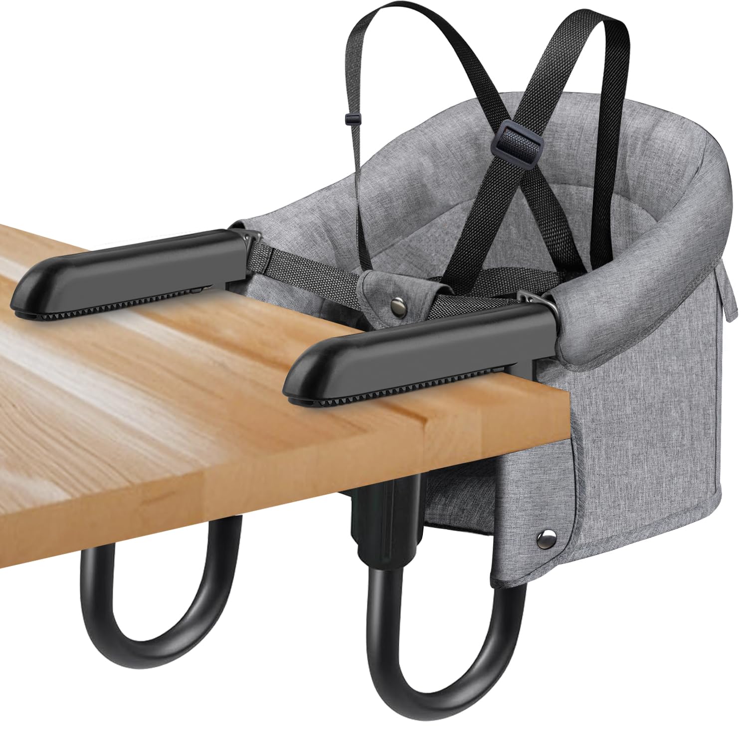 Baby High Chair Booster - Hook-On Chair Fold-Flat Storage and Tight