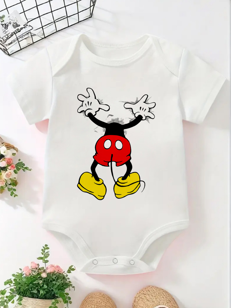 Baby Products Essential - Funny Baby Onesie Cartoon Mickey Printed