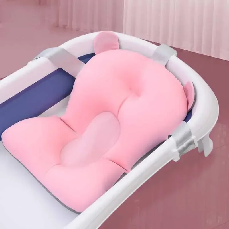 Baby Bath Tub Foldable - Baby Bathtub Pad Ajustable Bath Support
