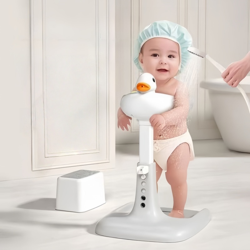 Baby Bath Tub Foldable - Baby Standing Bath Table Adjustable Height