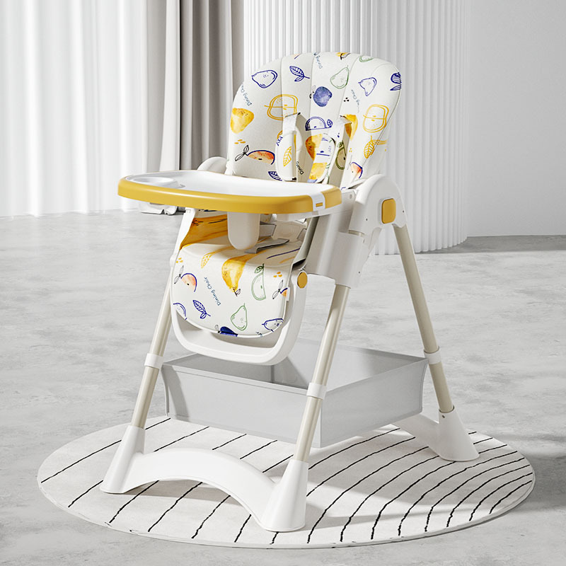 Baby High Chair Booster - Adjustable Height Baby High Chair Foldable
