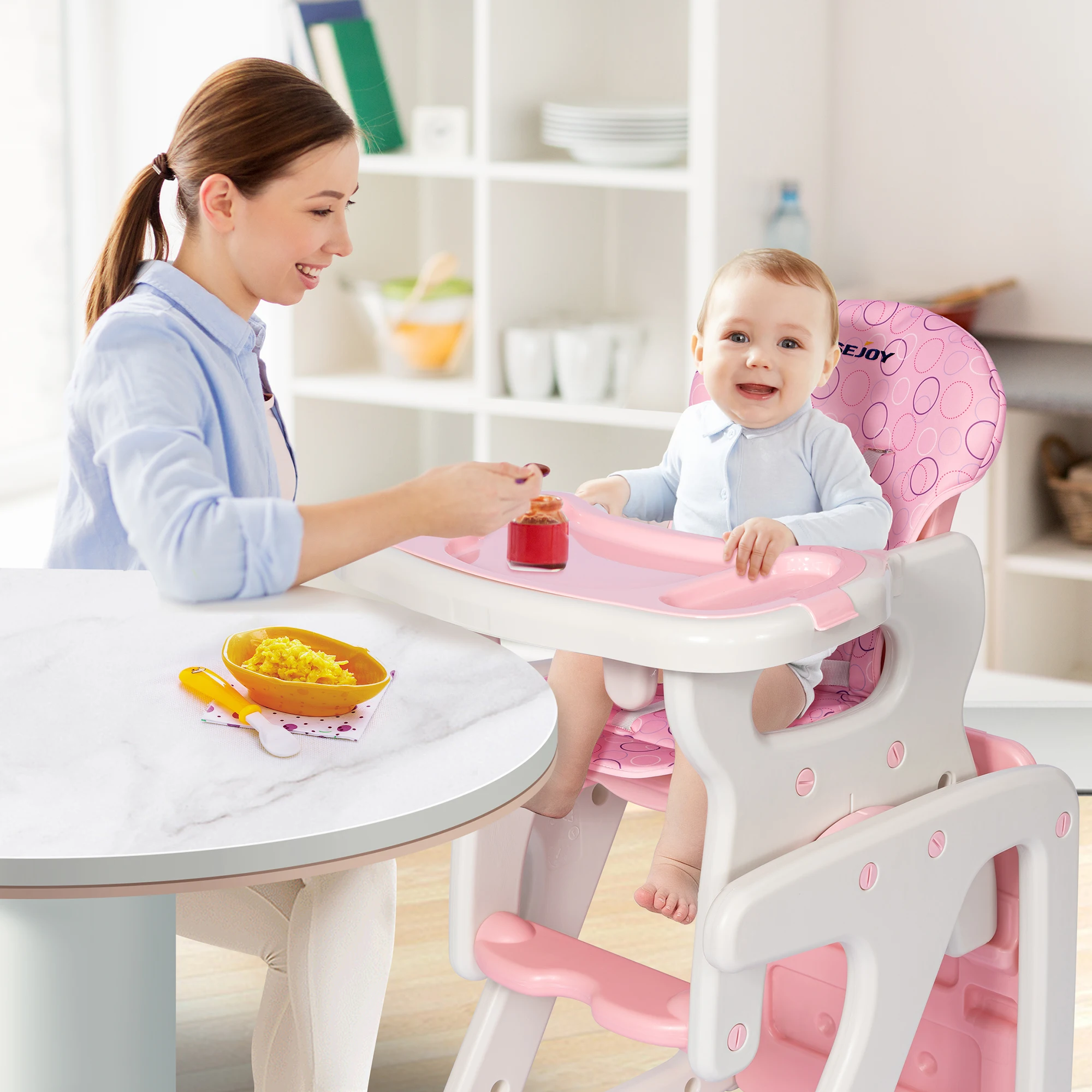 Baby High Chair Booster - Baby Growth Chair - Convertible High