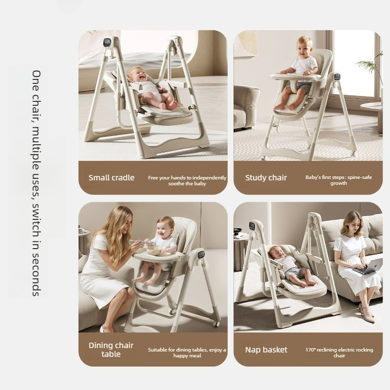 Electric Smart Baby Rocking Hi - Baby High Chair Booster recension och pris