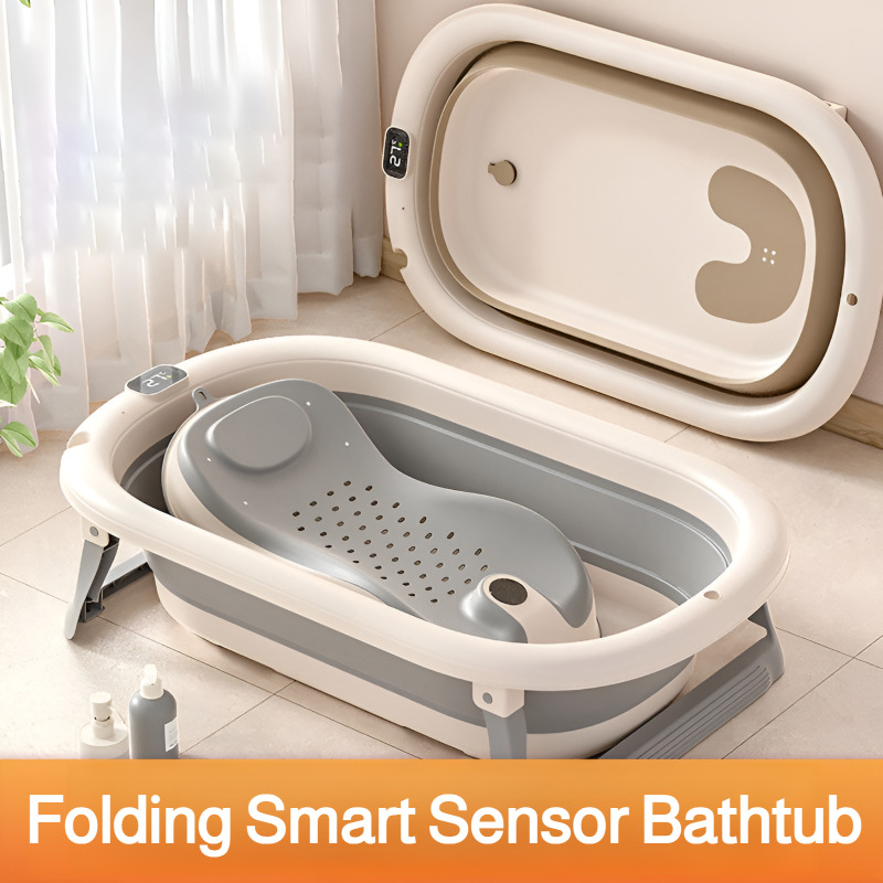 Foldable Baby Bathtub, Safe an - Baby Bath Tub Foldable recension och pris