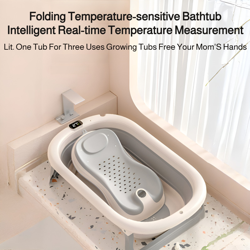 Foldable Baby Bathtub, Safe an - Baby Bath Tub Foldable recension och pris