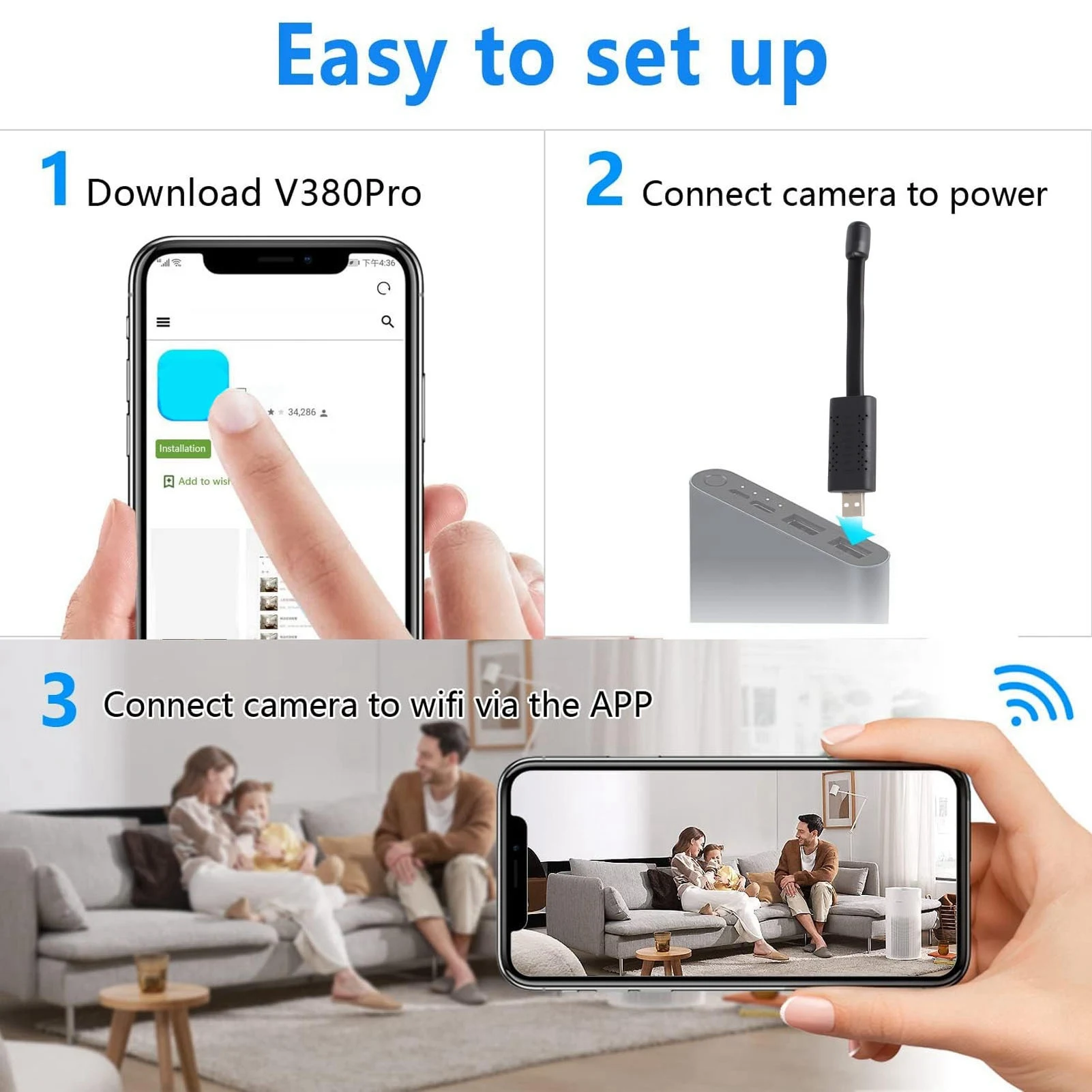 USB WiFi Security Camera 1080P - Baby Products Video recension och pris