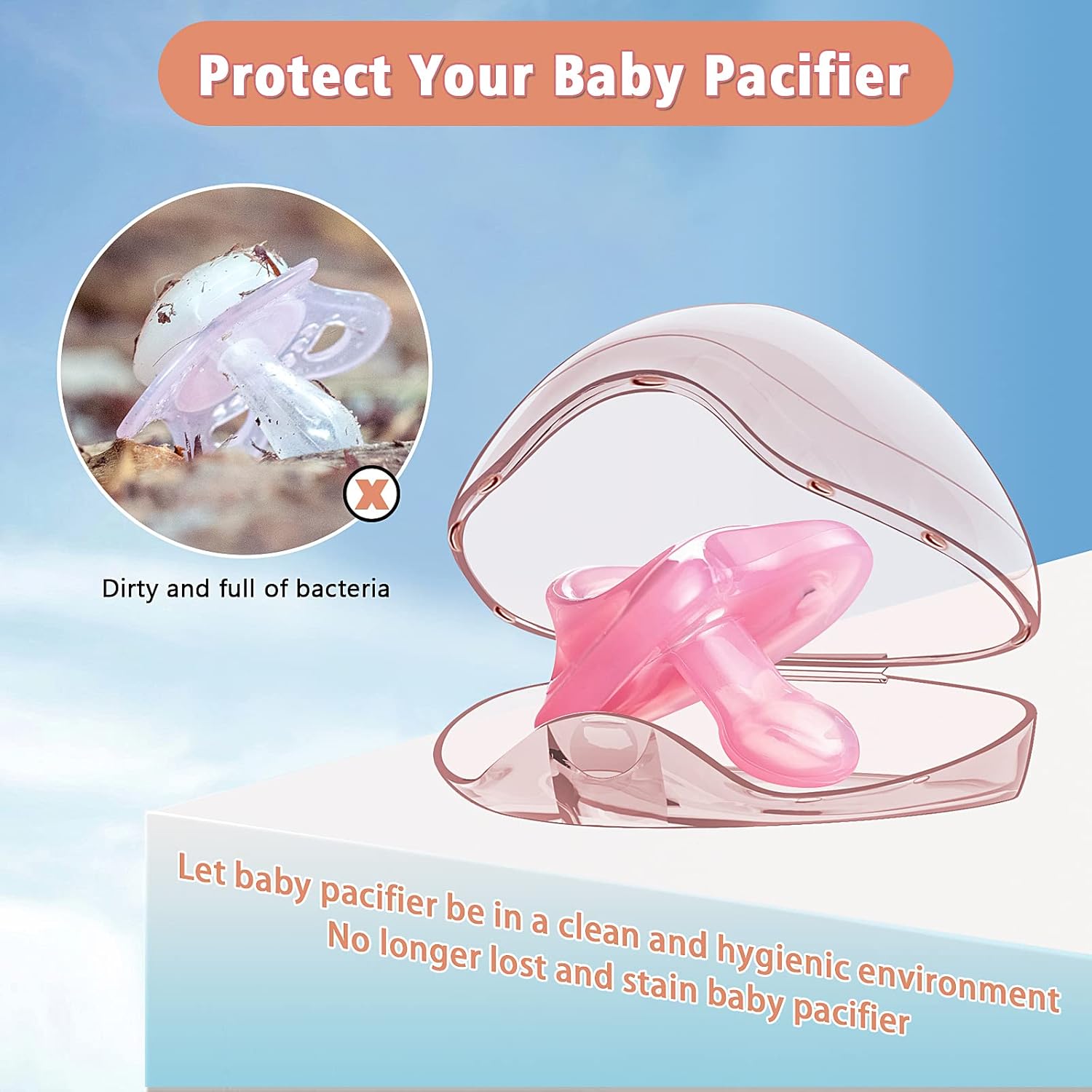Pacifier Holder - 2/4 Pcs Trav - Baby Products Storage Box recension och pris