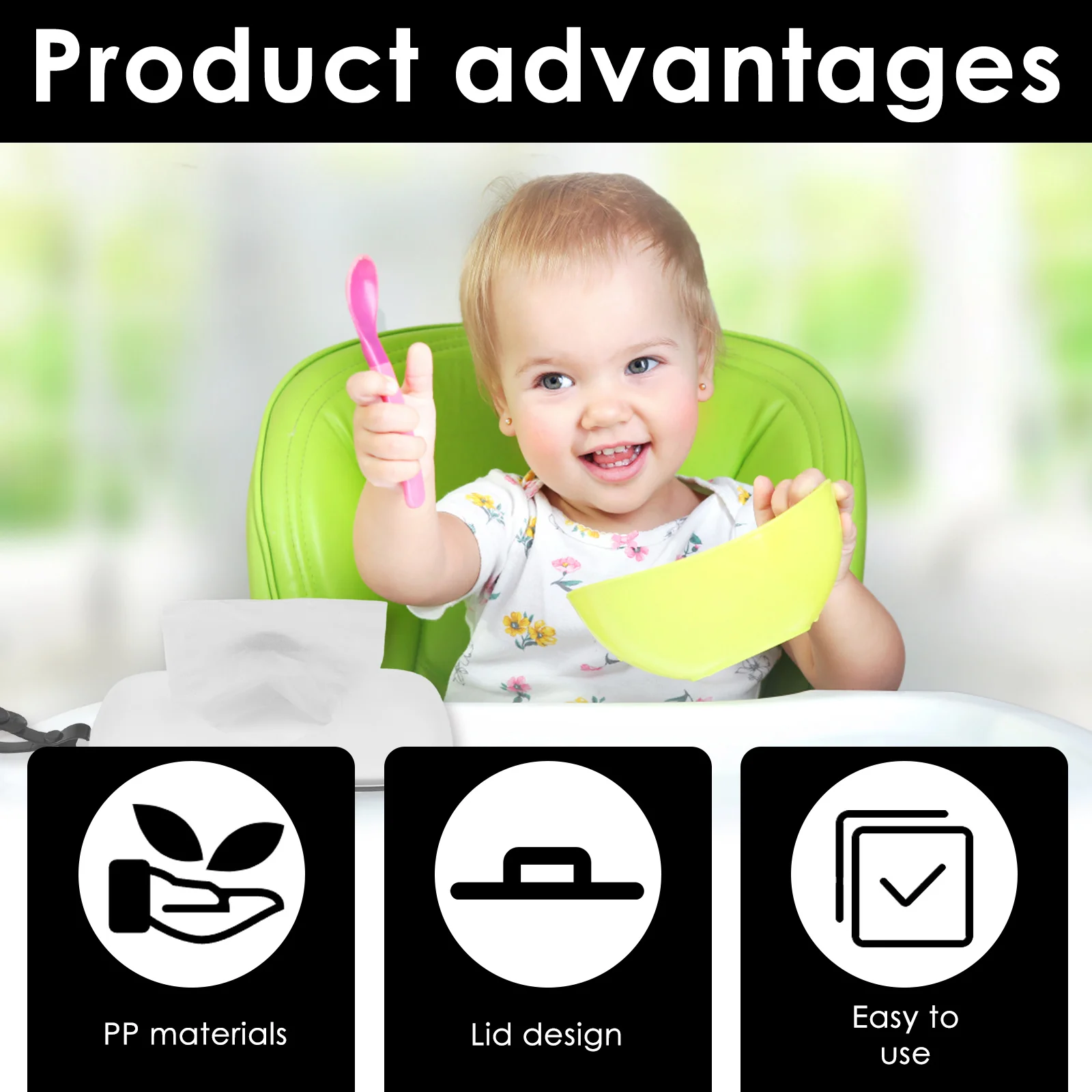 2 Pcs Wipes Dispenser Portable - Baby Products Storage Box recension och pris