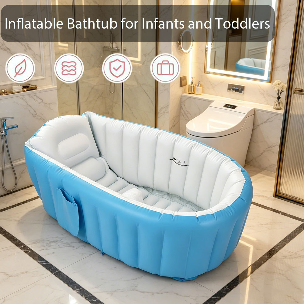 Inflatable Baby Bathtub with A - Baby Bath Tub Foldable recension och pris