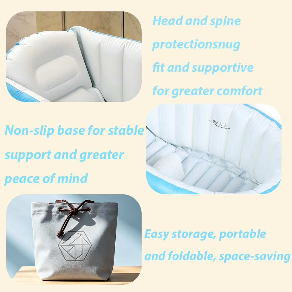 Inflatable Baby Bathtub with A - Baby Bath Tub Foldable recension och pris