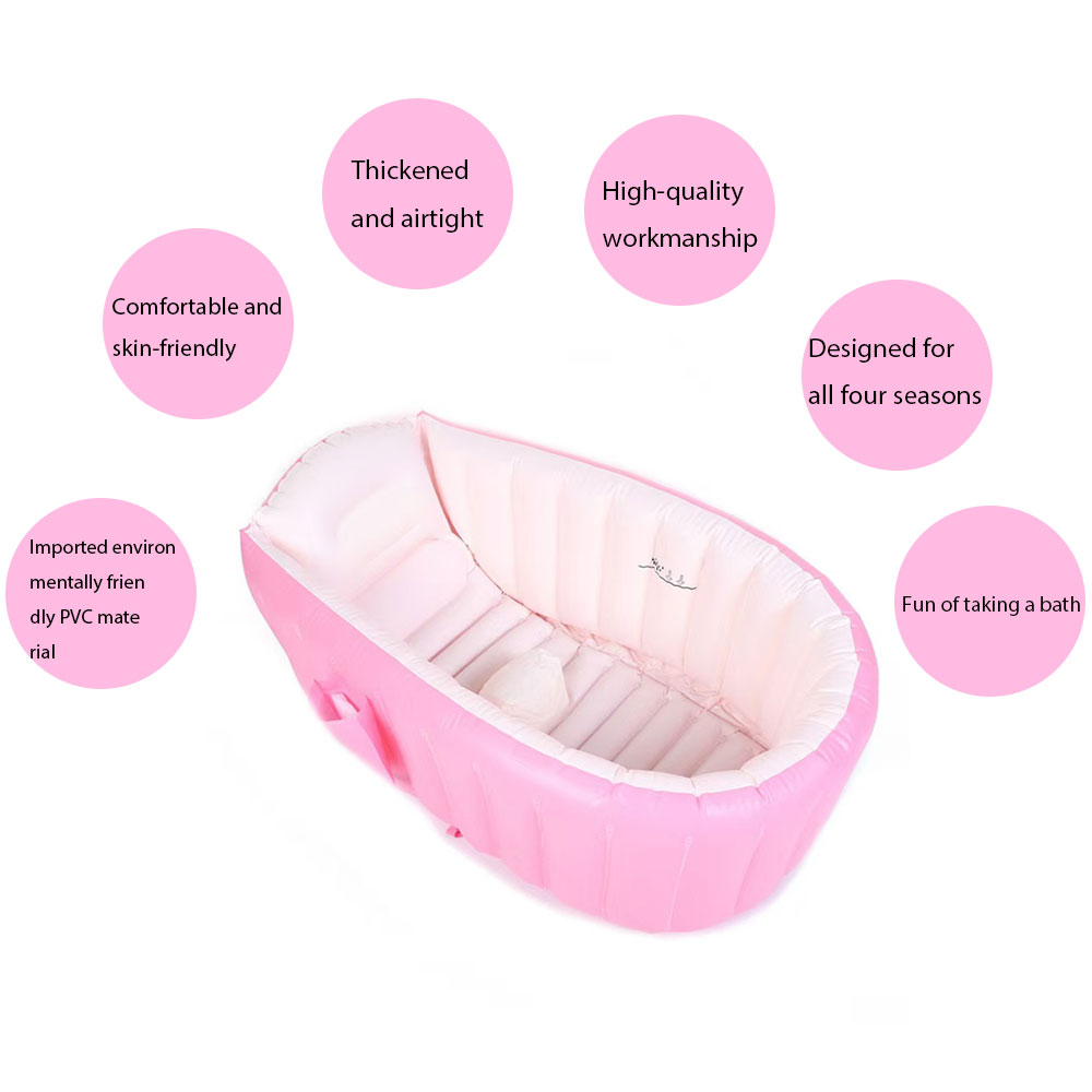 Inflatable Baby Bathtub with A - Baby Bath Tub Foldable recension och pris